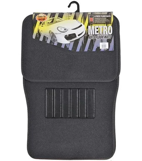 10 Pieces 4 Piece Auto Floor Mat Charcoal Universal – Auto Sunshades and Mats