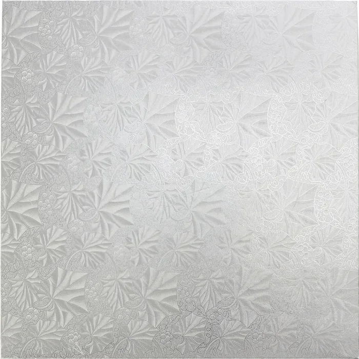 10 pieces Square Foil Covered Cake Drum 16 inch 5pc/pack – Silver – Baking Supplies