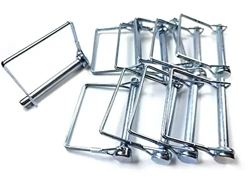 10 Pieces Wire Lock Pin, 3/8 Inch (9.21Mm) Heavy Duty Safety Coupler Pin Shaft Locking Pin For Farm Trailers Wagons Lawn Garden(