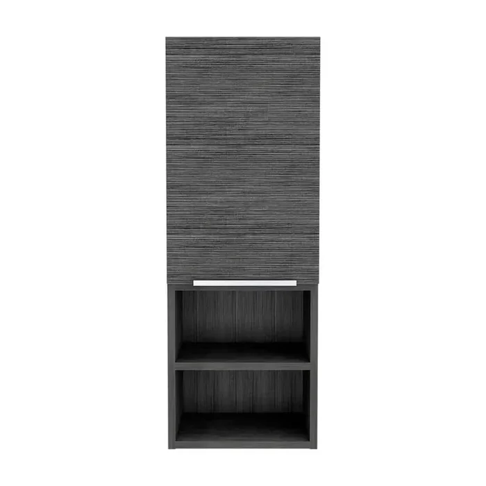 11.81 in. W x 10.04 in. D x 32.17 in. H Bathroom Storage Wall Cabinet in Smokey Oak