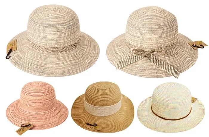 12 Pieces Straw Bucket Hat Assorted – Bucket Hats