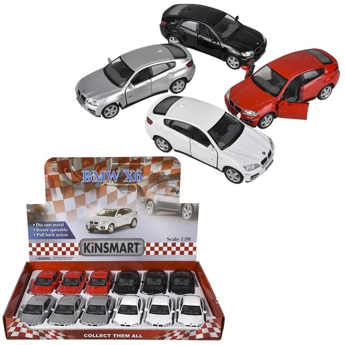 144 pieces 5″ DiE-Cast Pull Back Bmw x6 – Car, Planes, Trains & Bikes