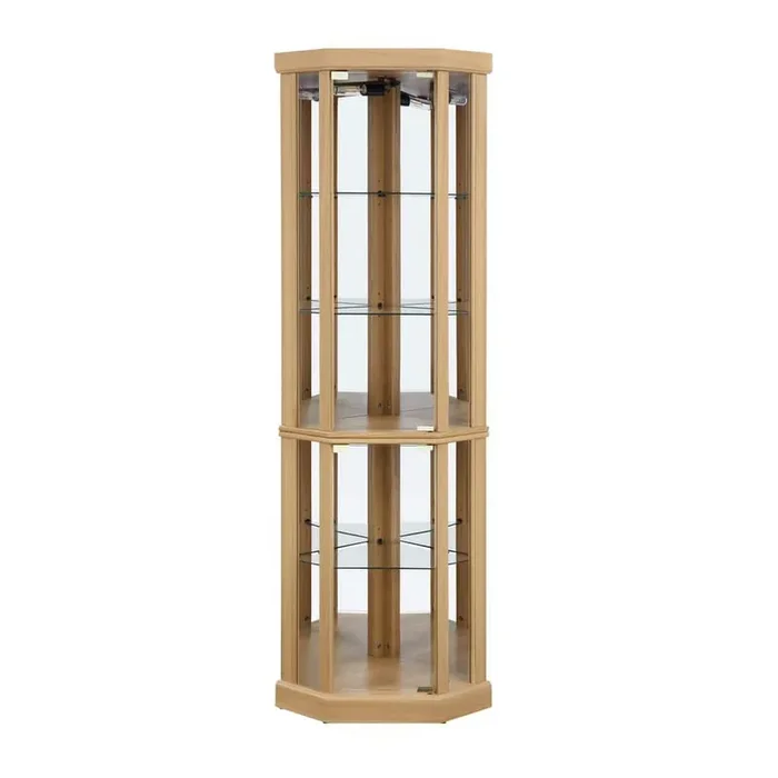 16.5 in. W x 16.5 in. D x 69.85 in. H Bathroom Brown Linen Cabinet