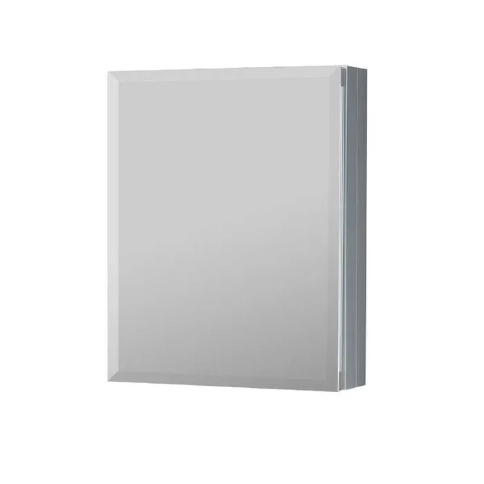 20 in. W x 26 in. H Rectangular Aluminum Surface/Recessed Mount Sanit Mirrored Soft Close Medicine Cabinet with Mirror