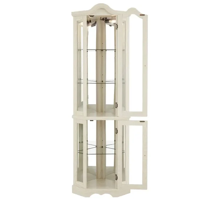 21.65 in. W x 15.94 in. D x 70.28 in. H Bathroom White Linen Cabinet