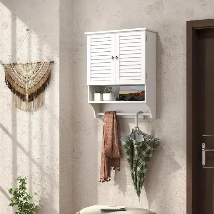 23.5 in. W x 29.5 in. H White 2-Doors Surface Mount Medicine Cabinet without Mirror
