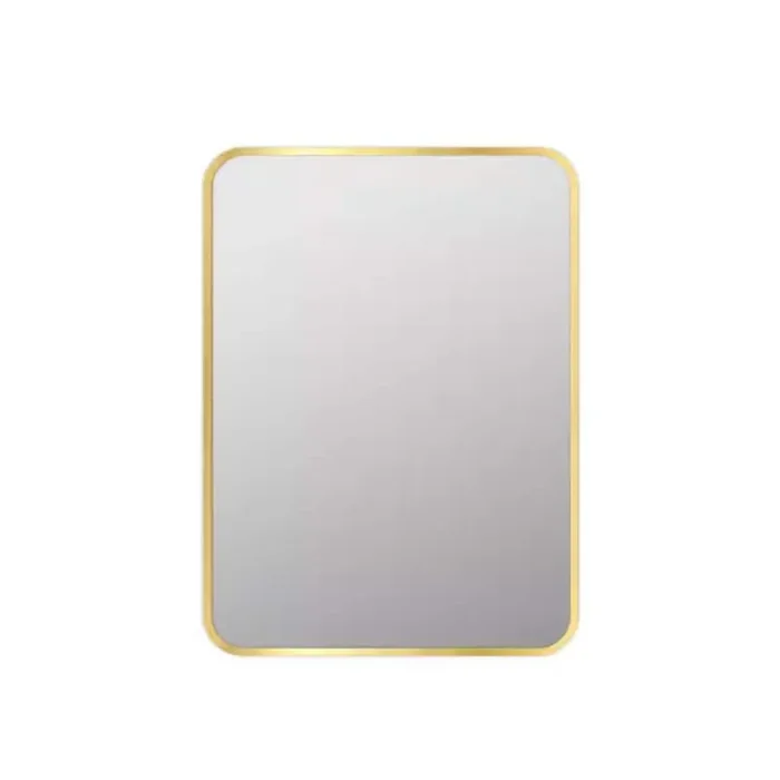 24 in. W x 30 in. H Rectangular Metal Framed Wall Mount Modern Decorative Bathroom Vanity Mirror