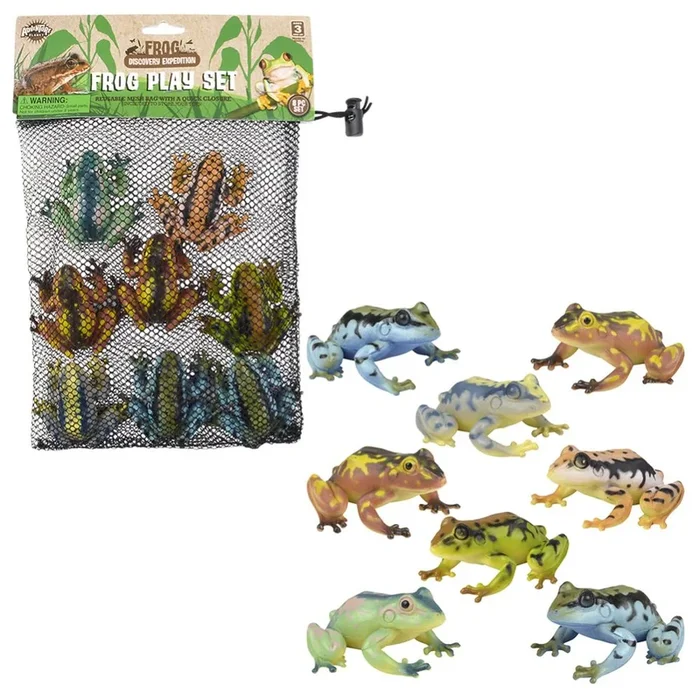 24 pieces 8pc Mesh Bag Frog Assortment – Animal & Reptiles