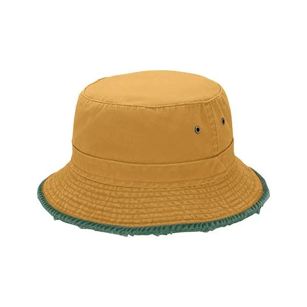 24 pieces Cotton Twill Heavy Washed Bucket Hat TAN-D.GRN – Bucket Hats