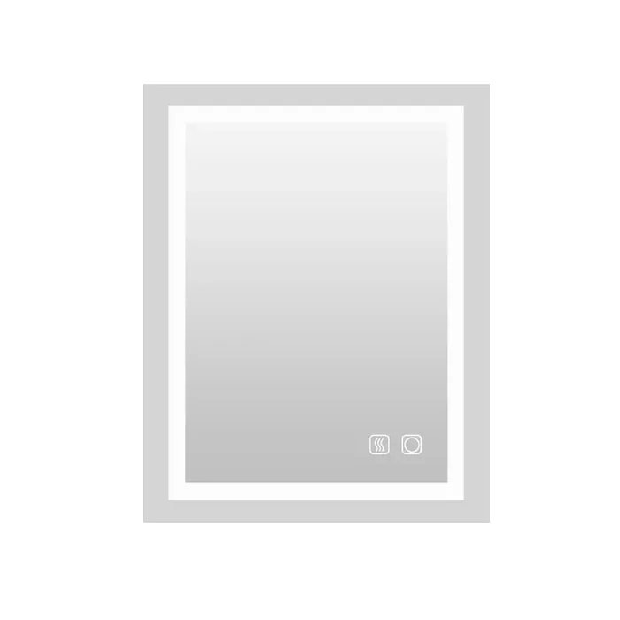 28 in. W x 36 in. H H Rectangular Frameless Anti-Fog Wall Mount LED Bathroom Vanity Mirror, Touch Button