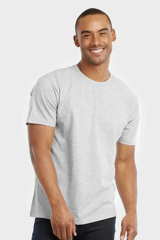 30 Pieces Cottonbell Men’s Crew Neck T Shirt In Grey Size X Large – Men’s Work Shirts