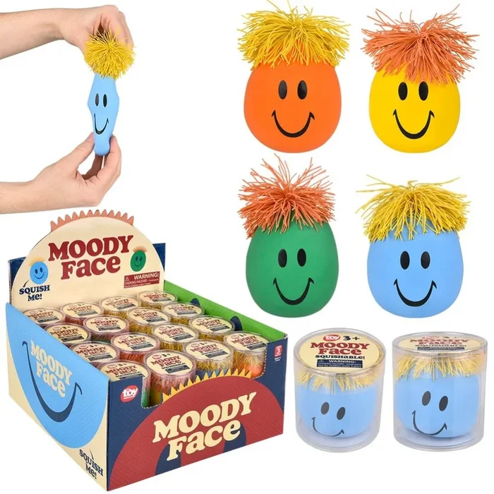 32 pieces 3 inch Moody Face Ball – Slime & Squishees