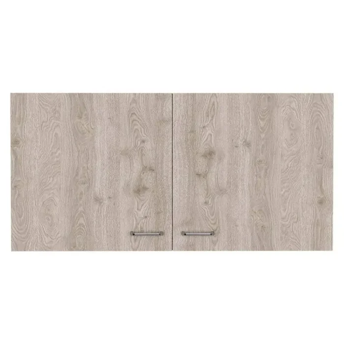 39.37 in. W x 12.6 in. D x 19.2 in. H Bathroom Storage Wall Cabinet in White and Light Gray with 2 Doors