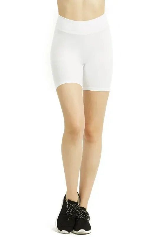 48 Pieces Cottonbell Ladies Cotton 15 Inch Outseam Shorts With Wide Waistband Size M – Womens Leggings