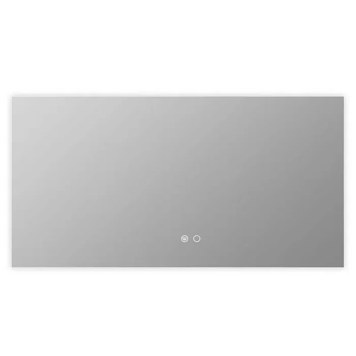 60 in. W x 28 in. H Rectangular Frameless Wall Mount Bathroom Vanity Mirror with LED Backlit Anti-Fog