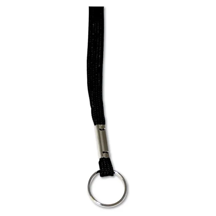 Advantus 36‘ Deluxe Lanyard With Key Ring,Black