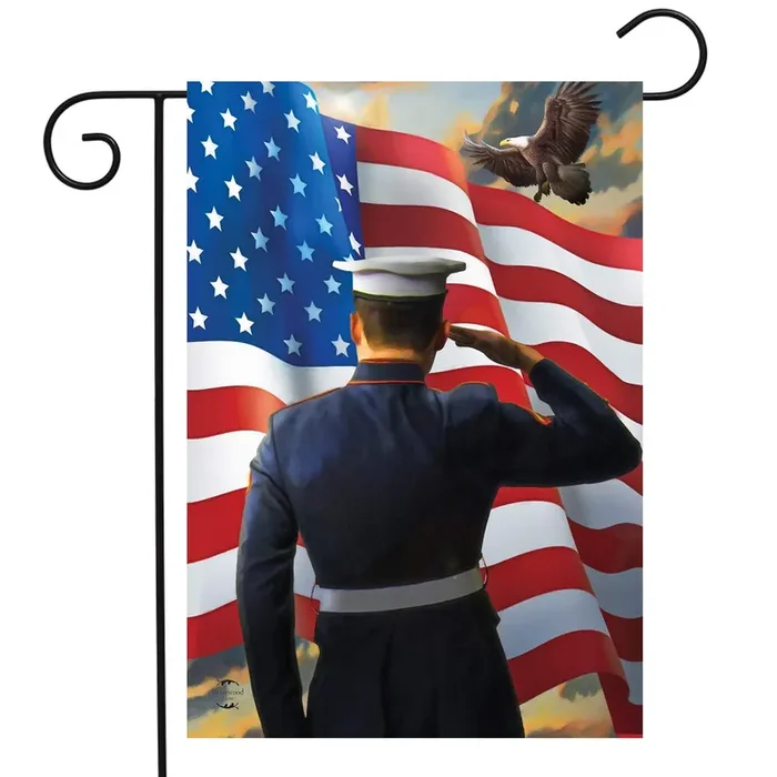 America‘S Heroes Military Garden Flag Usa Pride 12.5‘ X 18‘ Briarwood Lane