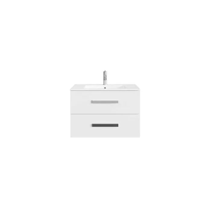 Astoria 28 in. Single Sink Floating White Bath Vanity with White Porcelain Top (Assembled)