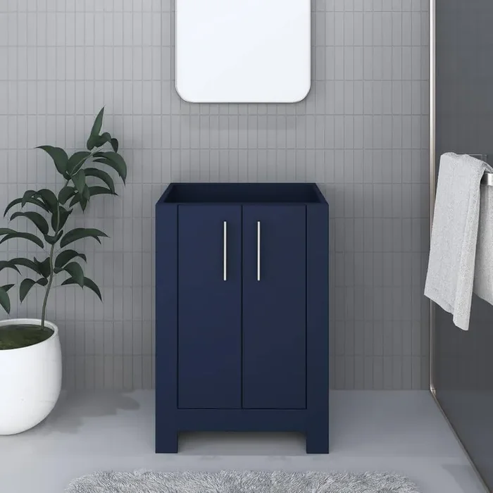 Austin 30 in W x 20 in. D x 35 in. H Bath Vanity Cabinet without Top in Navy