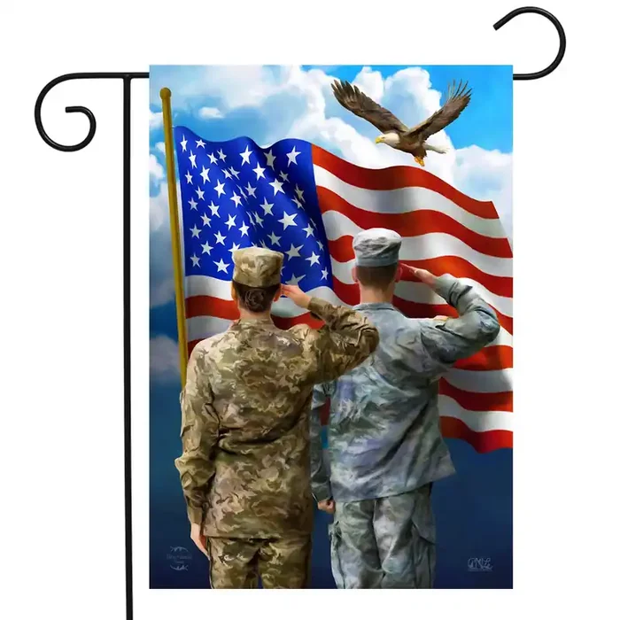 Briarwood Lane America‘S Heroes Garden Flag Military Patriotic 12.5‘ X 18‘