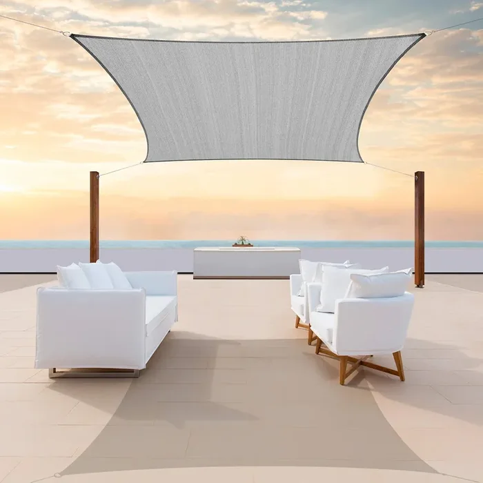 Colourtree Tapr0810 Custom Size 17‘ X 22‘ Grey Sun Shade Sail Upf50 Canopy Uv Block Rectangle – Commercial Standard Heavy Duty –