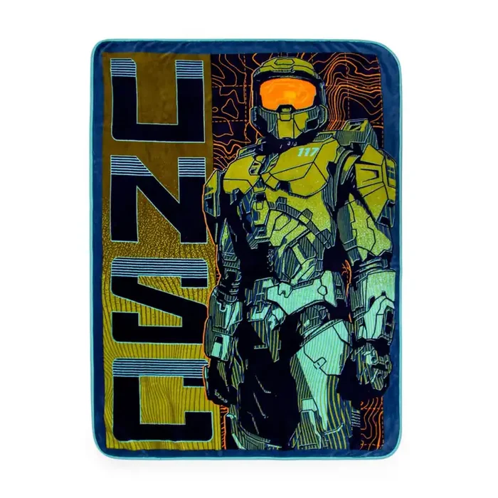 Halo Unsc Master Chief Micro Plush Fleece Throw Blanket Plush Soft Polyester Cover For Sofa And Bed, Cozy Home Decor, Luxury R
