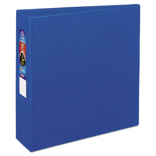 Heavy-duty Non-view Binder With Durahinge And Locking One Touch Ezd Rings, 3 Rings, 3 ” Capacity, 11 X 8.5, Blue