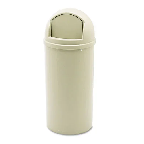 Marshal Classic Container, 15 Gal, Plastic, Beige