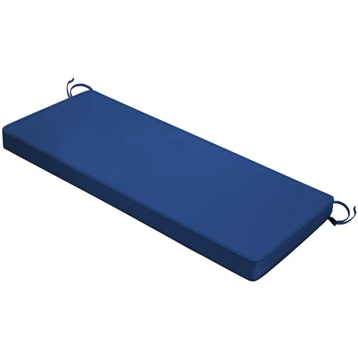 Mrsenloi Outdoor Bench Cushion 48 X 18 X 3 Inch With Ties, Thick Waterproof Porch Swing Cushions For Patio Furniture Chair Pad,
