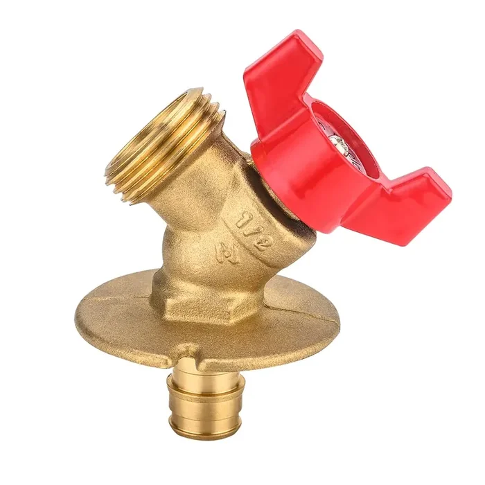 (Pack Of 20) Efield Valve 1/4-Turn Sillcock Hose Bibb With Flange 1/2 In. Pex-A Expansion Inlet X 3/4 In. Mht Outlet, Astm F1960