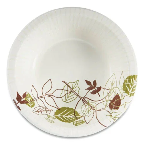 Pathways Heavyweight Paper Bowls, 20 Oz, Green/burgundy, 500/carton