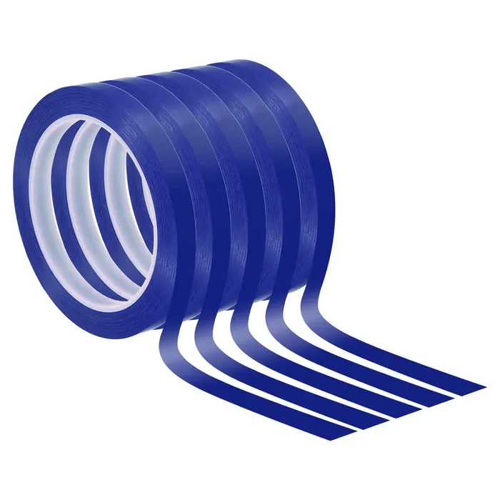 Patikil 2/5‘ Whiteboard Tape, 5 Pack Thin Dry Erase Tape For Graphic Chart Marking Diy Art, Blue
