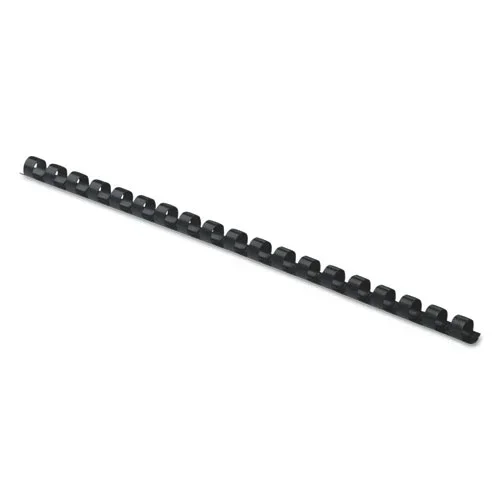 Plastic Comb Bindings, 5/16 ” Diameter, 40 Sheet Capacity, Black, 25/pack