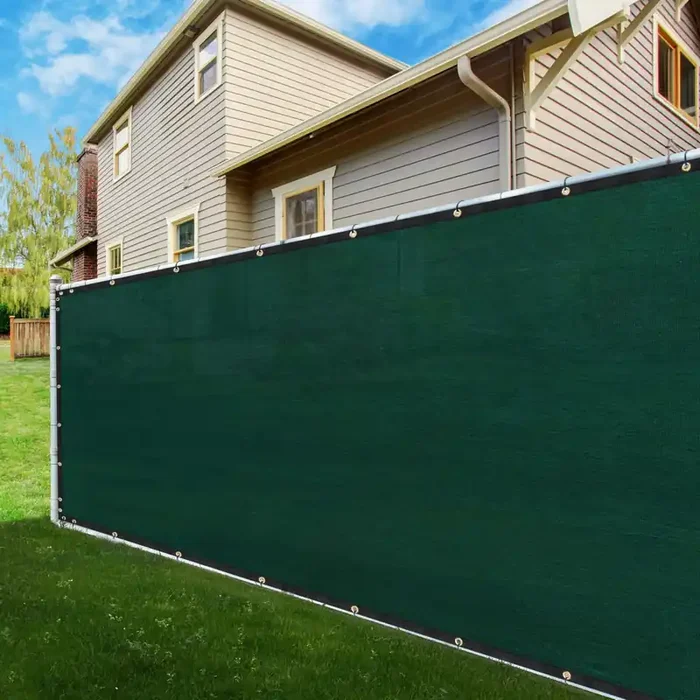 Shademart 4‘ X 79‘ Fence Privacy Screen Green Heavy Duty 170 Gsm Fencing Mesh Shade Net With Grommets & Zip Ties, 90% Blockage F