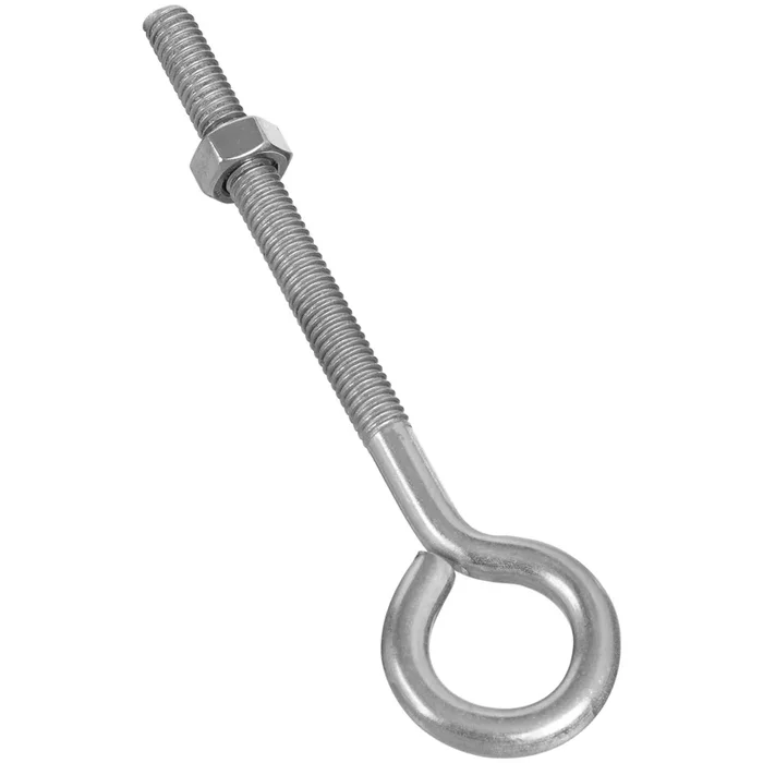 Stainless Steel Eye Bolts, 3/8 Inch Diameter By 6 Inch Length