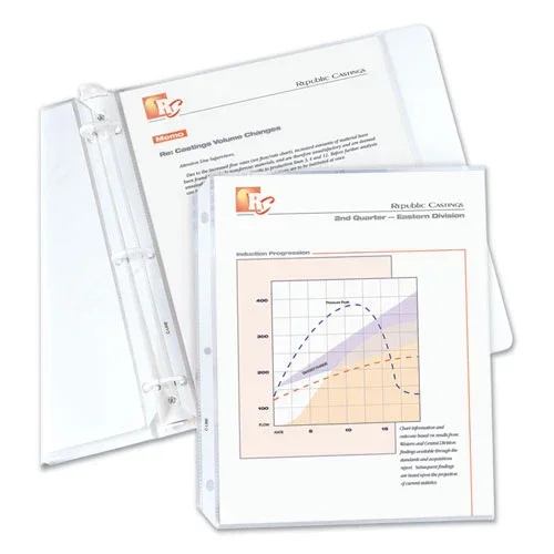 Standard Weight Polypropylene Sheet Protectors, Non-glare, 2 “, 11 X 8.5, 100/box