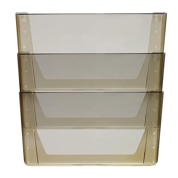 Storex Wall File, 3 Sections, Legal Size, 16‘ X 4‘ X 14‘, Smoke, 3/Set