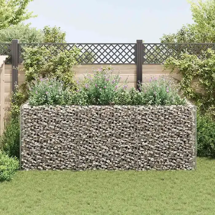 vidaXL Gabion Raised Bed Steel 106.3‘‘x35.4‘‘x39.4‘‘