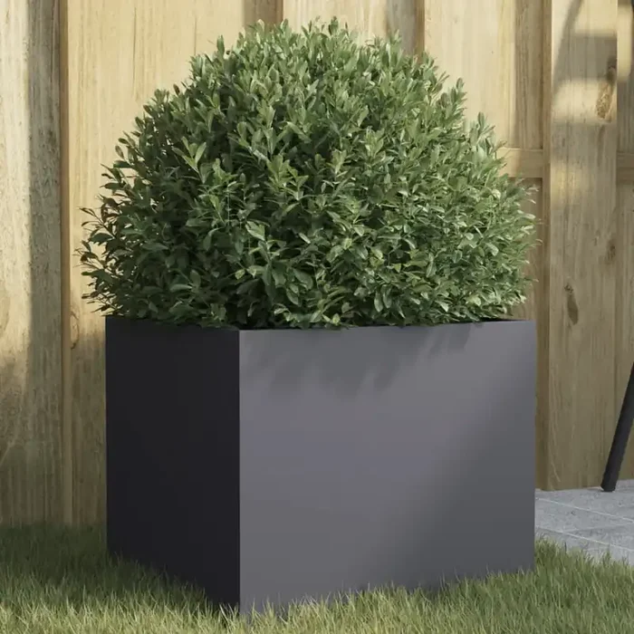 vidaXL Planter Anthracite 12.6×11.8×11.4 Cold-rolled Steel