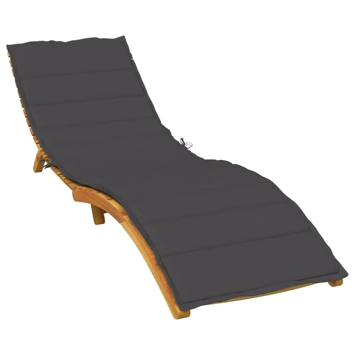 vidaXL Sun Lounger Cushion Melange Anthracite 78.7×27.6×1.6 Fabric