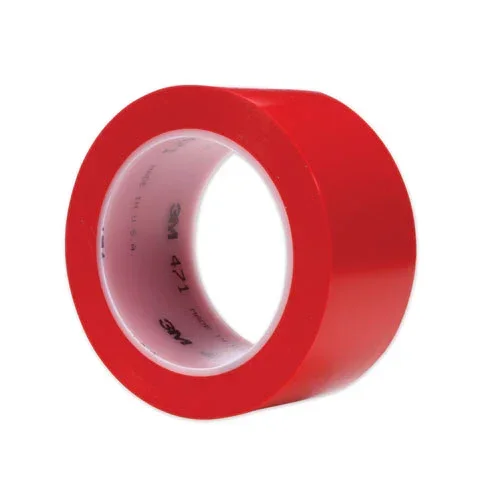 Vinyl Floor Marking Tape 471, 2 ” X 36 Yds, Red